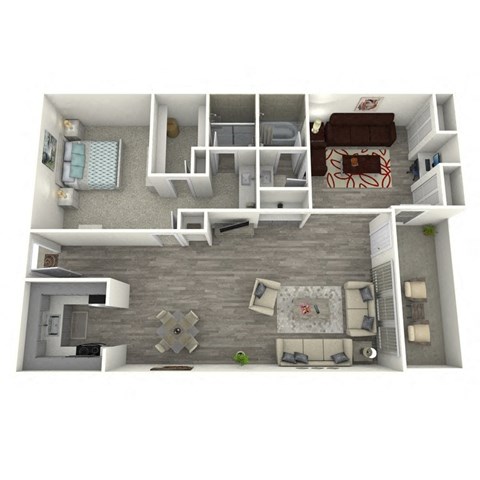 1 bedroom 2 bath + Den at Evoq Apartment Homes, Las Vegas, NV 89169  